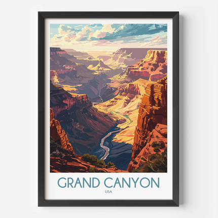 Grand Canyon Vintage Style Print