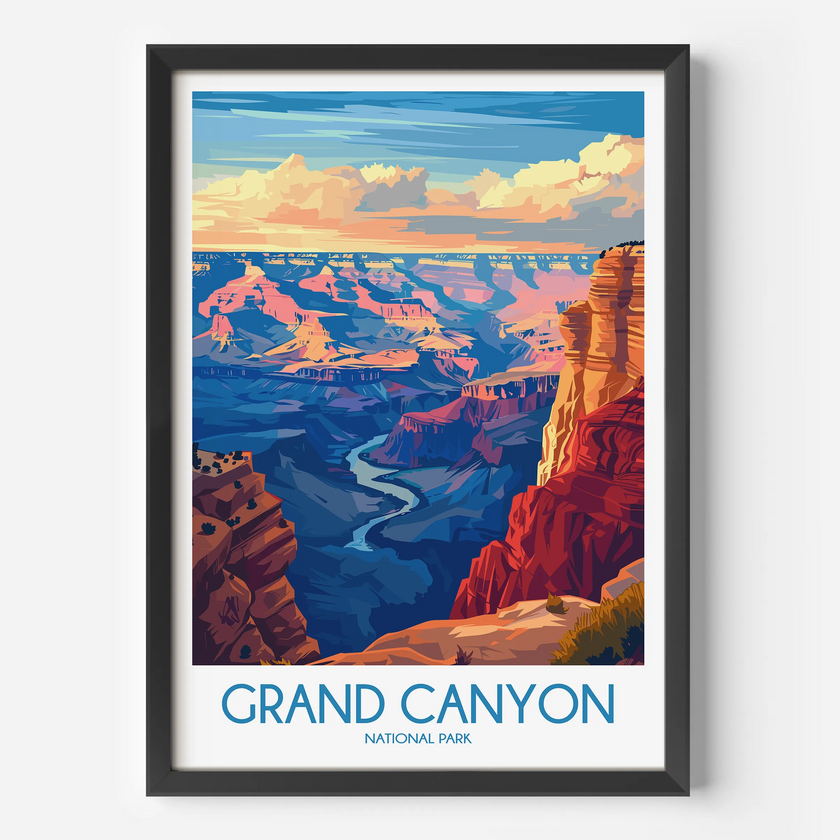 Grand Canyon Vintage Style Print