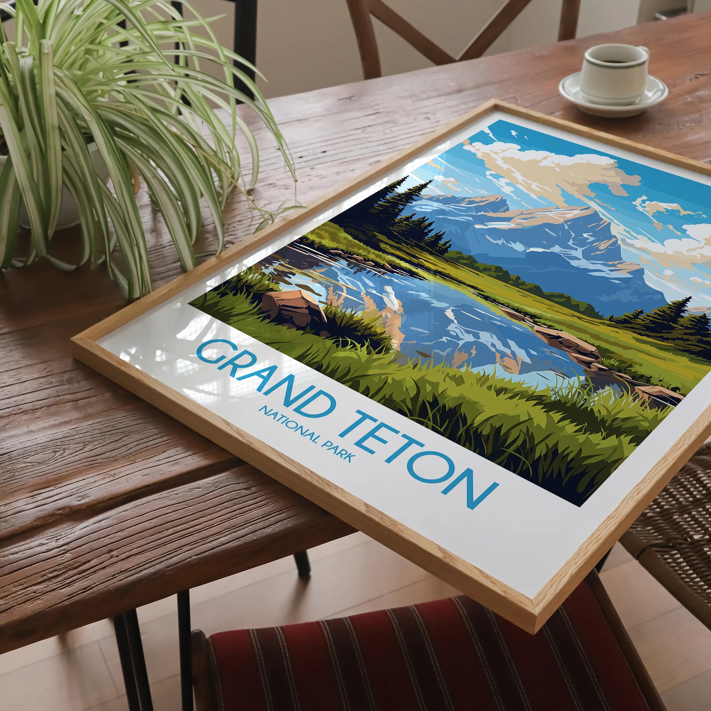 Grand Teton Scenic Landscape Art