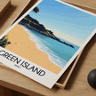 Green Island Minimalist Wall Art
