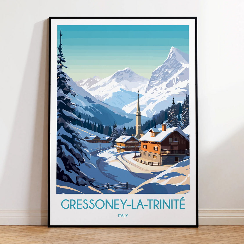 Gressoney Destination Art Gift