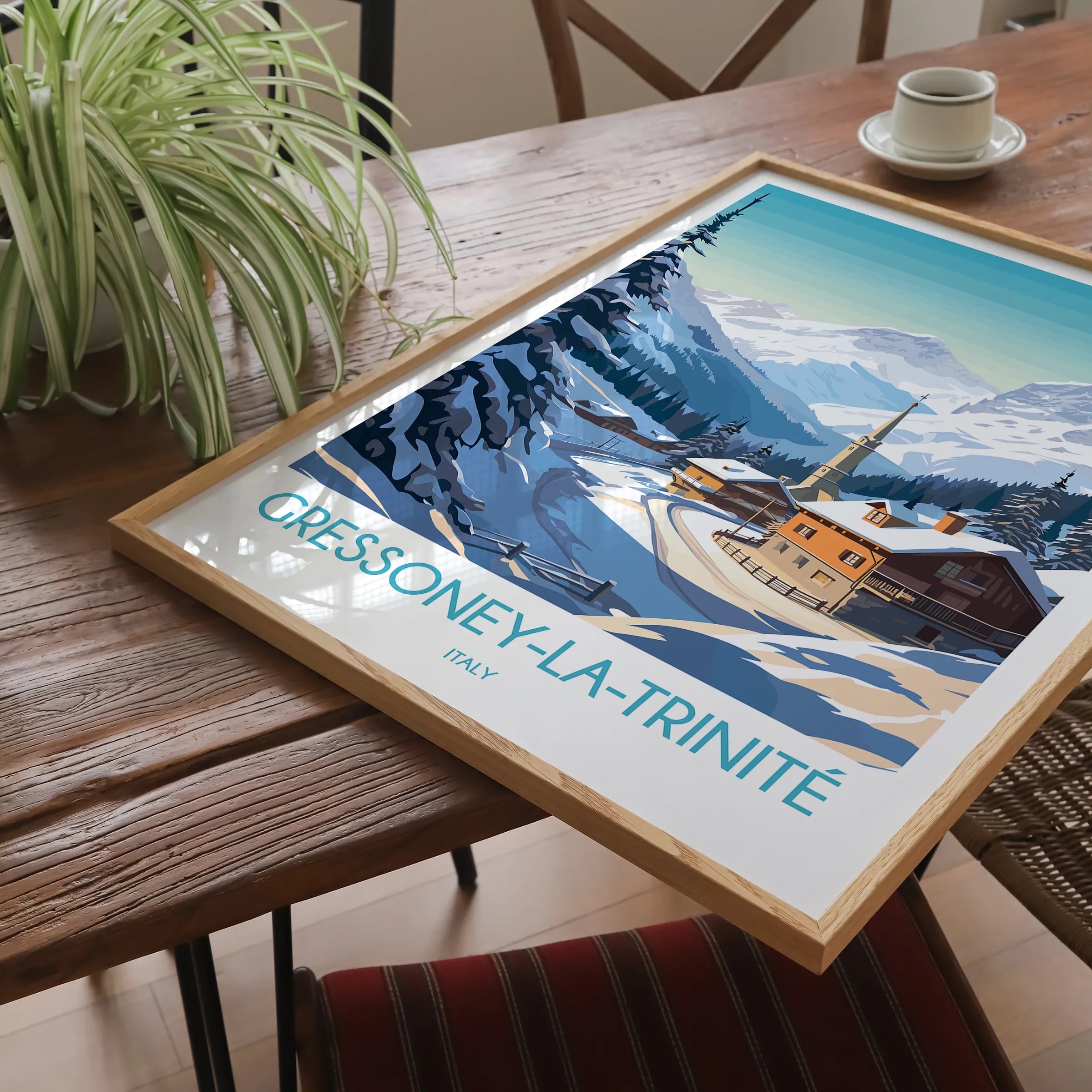 Gressoney Scenic Landscape Art