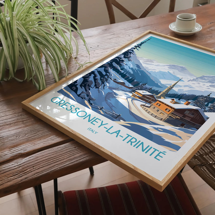 Gressoney Scenic Landscape Art