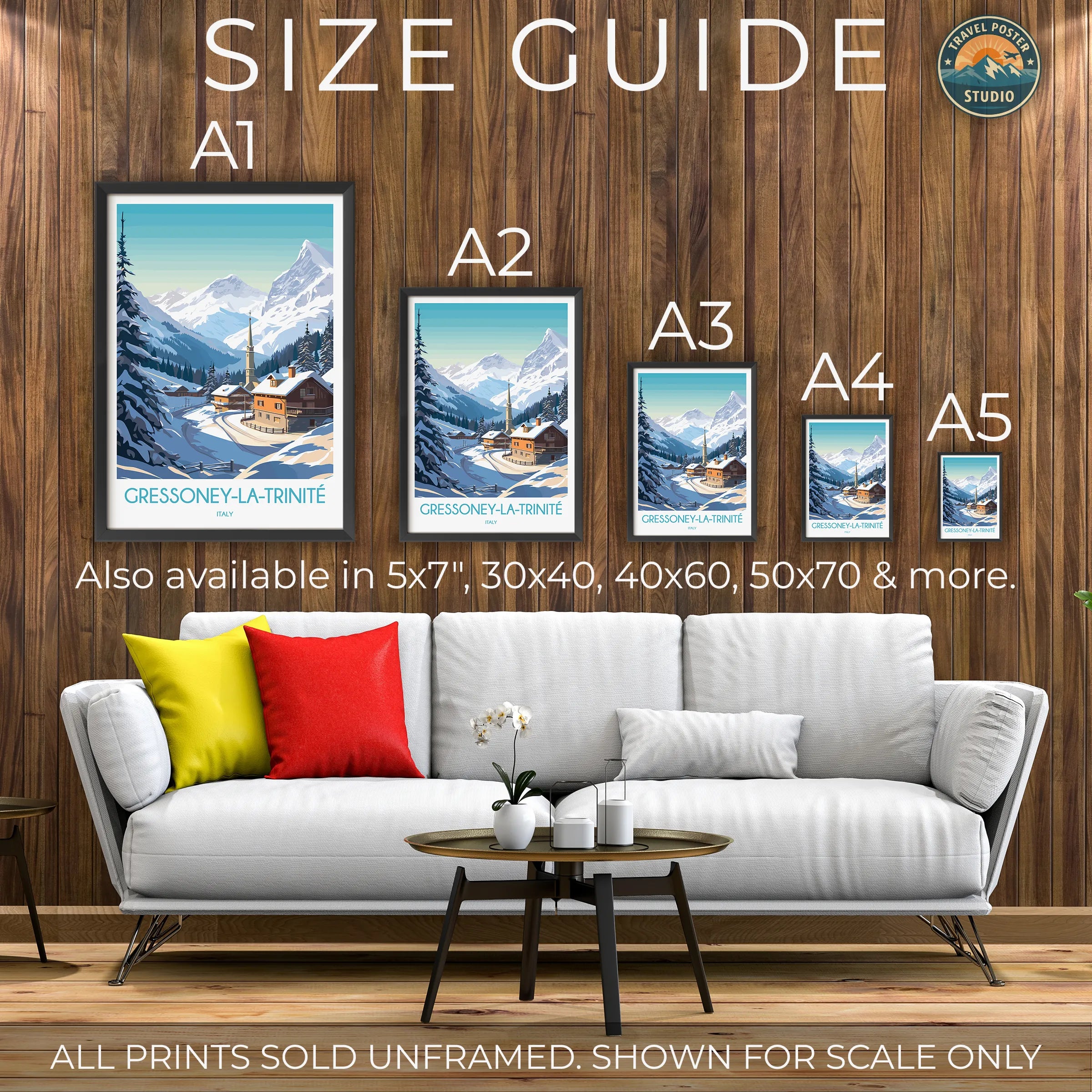 Gressoney Vintage Style Print