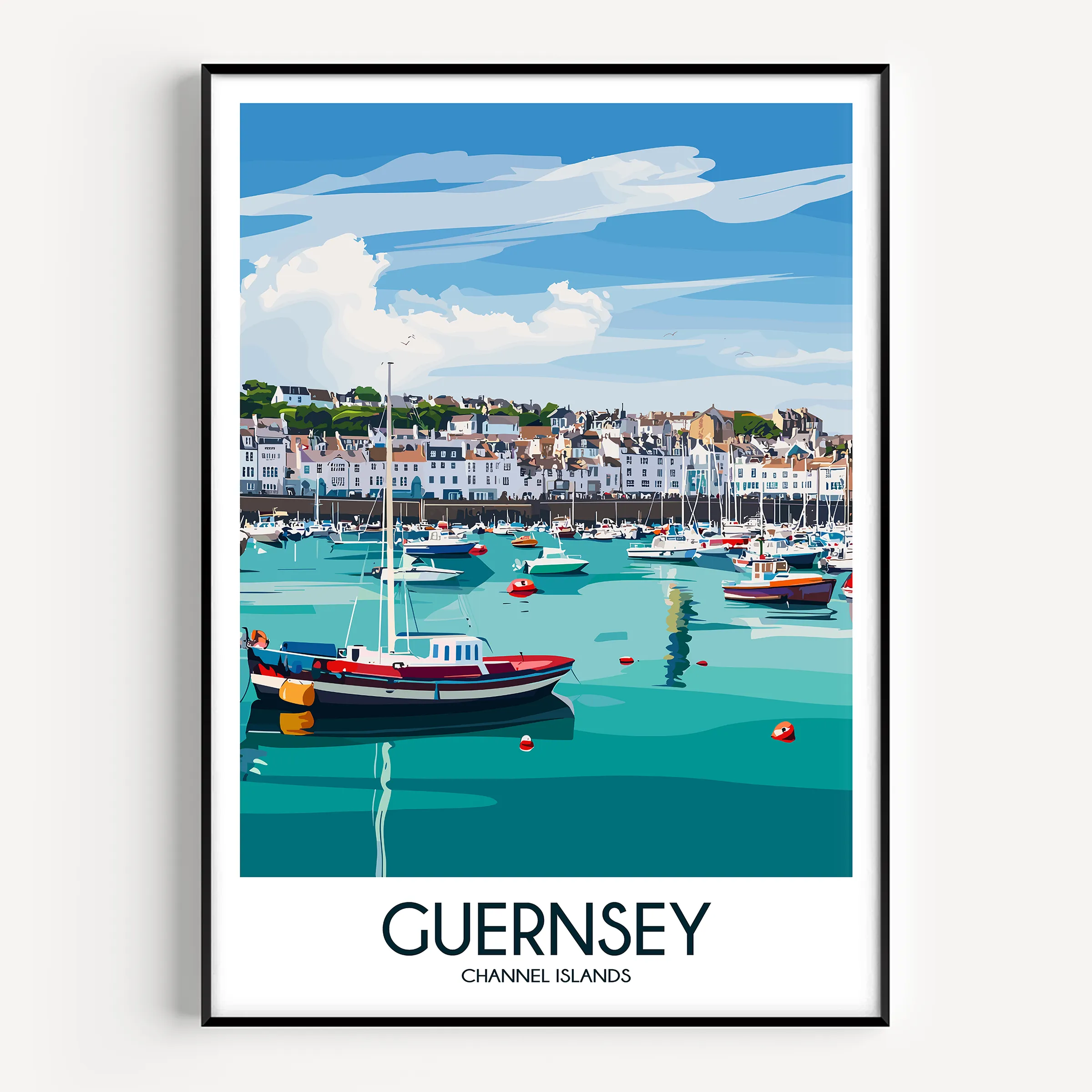 Guernsey Modern Travel Poster