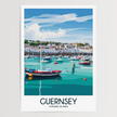 Guernsey Retro Travel Illustration