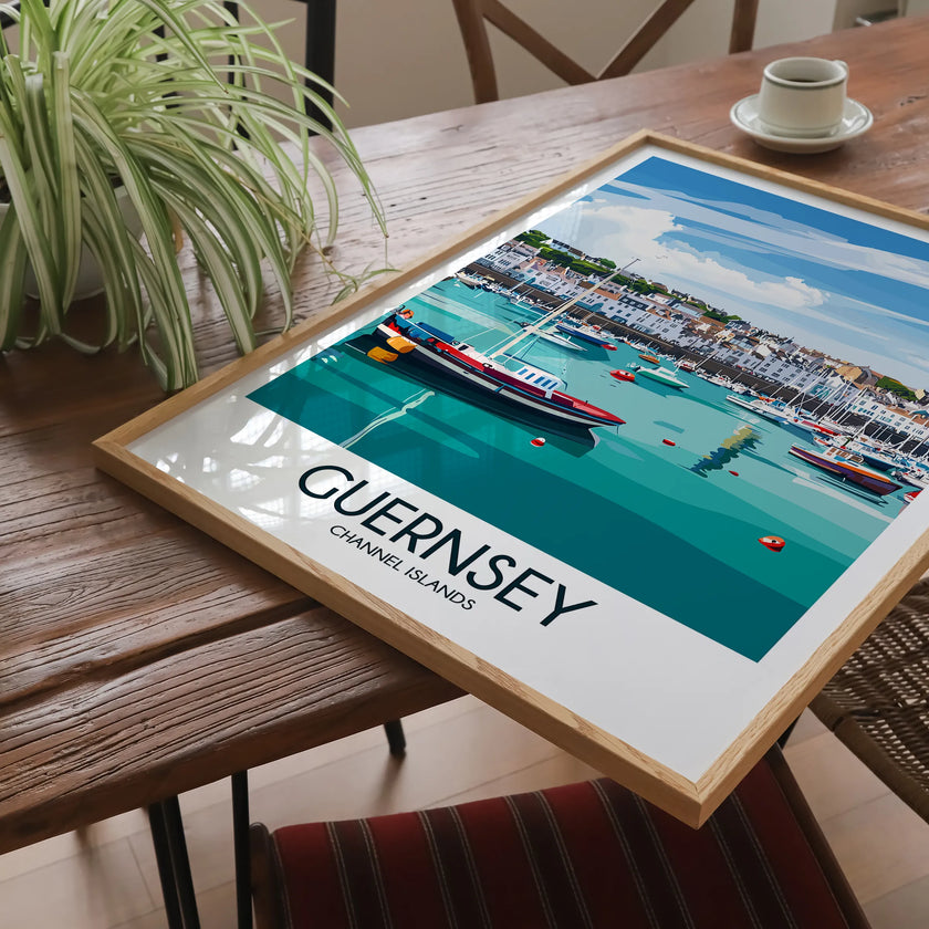 Guernsey Vintage Style Print