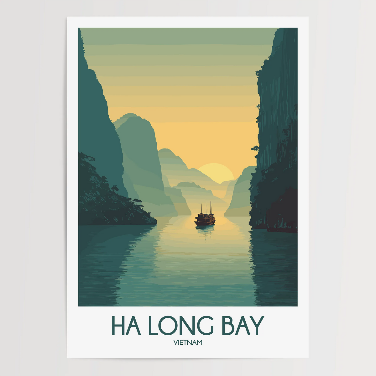 Ha Long Bay Minimalist Wall Art