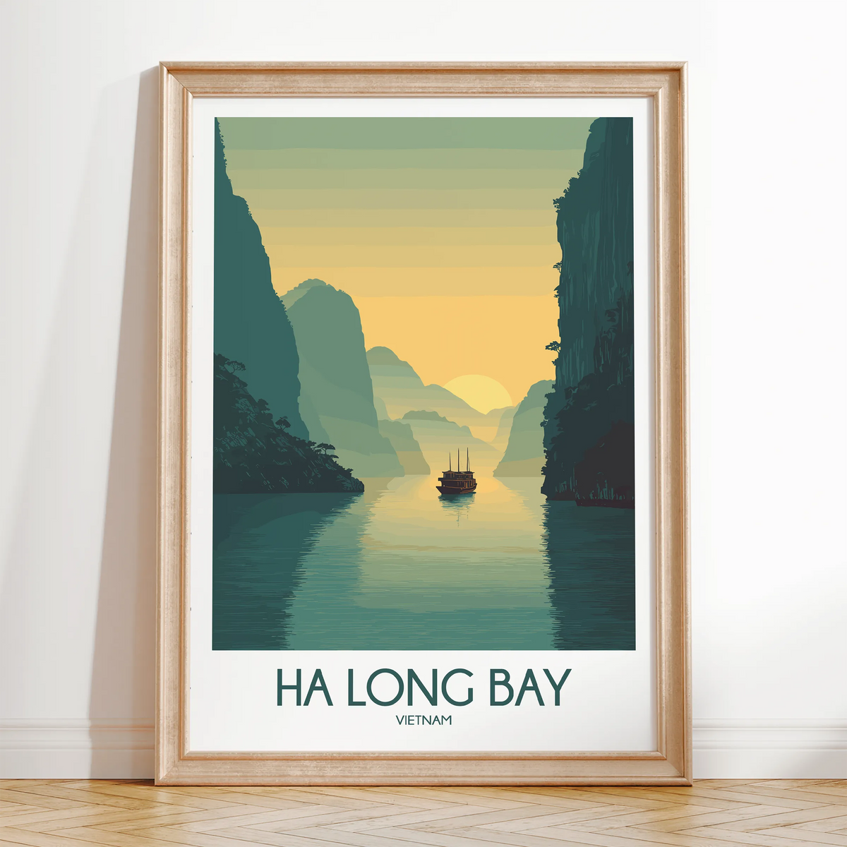 Ha Long Bay Scenic Landscape Art