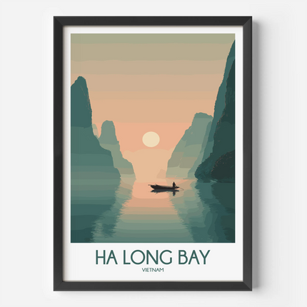 Ha Long Bay Scenic Landscape Art