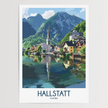 Hallstatt Destination Art Gift