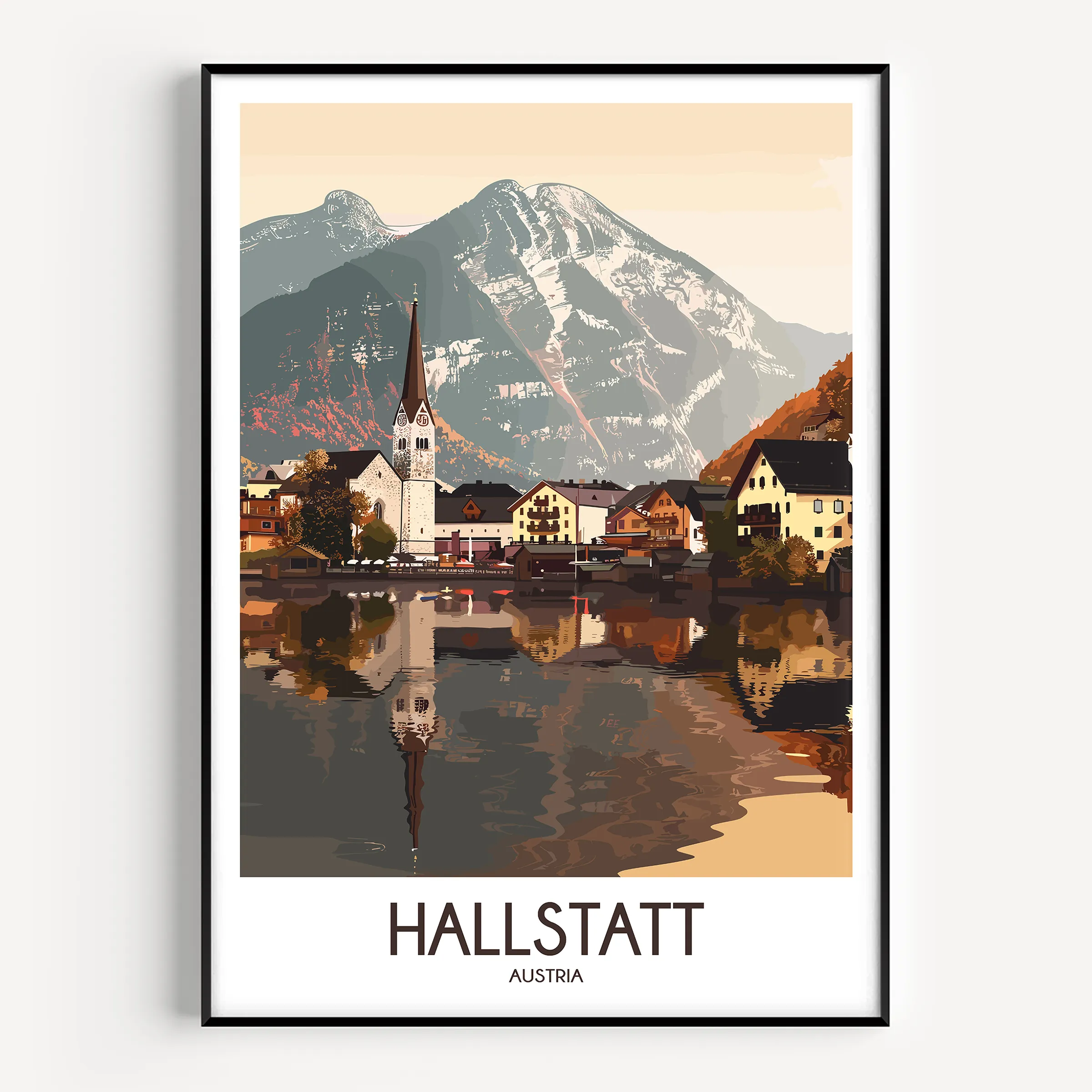 Hallstatt Destination Art Gift