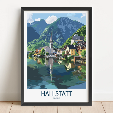 Hallstatt Minimalist Wall Art