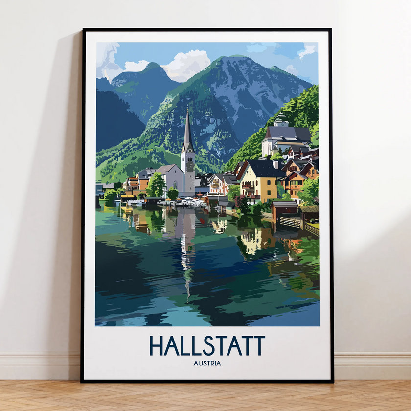 Hallstatt Scenic Landscape Art