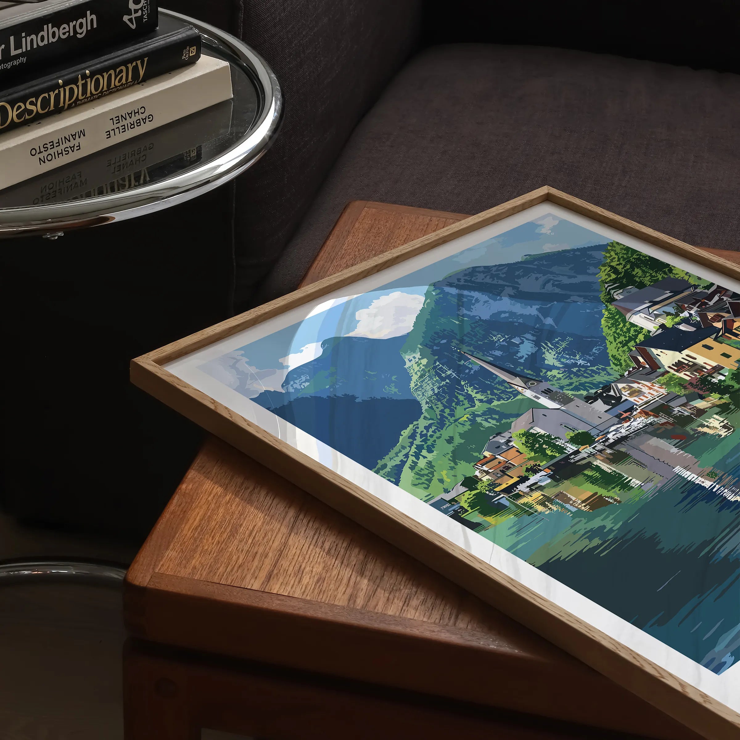 Hallstatt Vintage Style Print