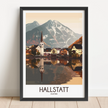 Hallstatt Vintage Style Print
