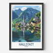 Hallstatt Vintage Style Print