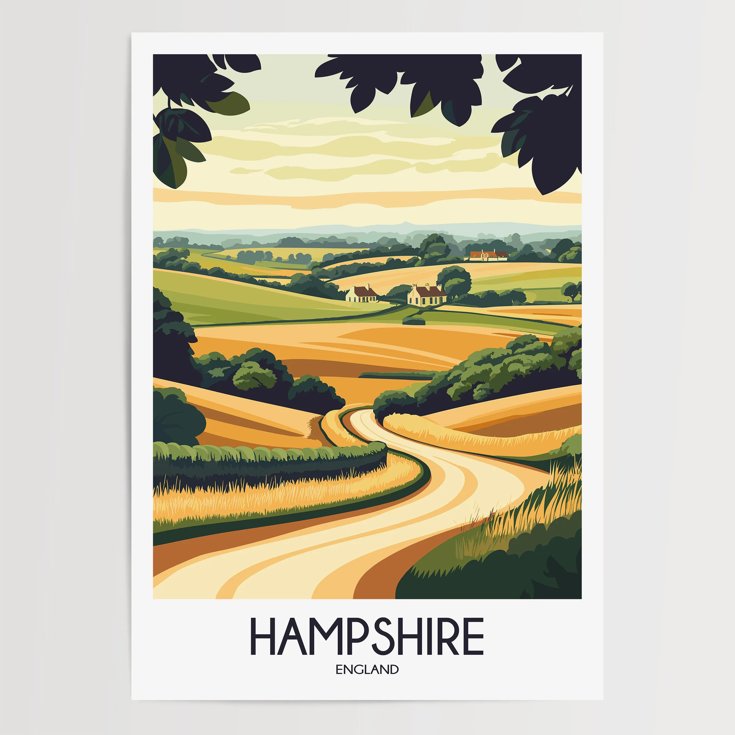 Hampshire Destination Art Gift