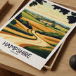 Hampshire Modern Travel Poster