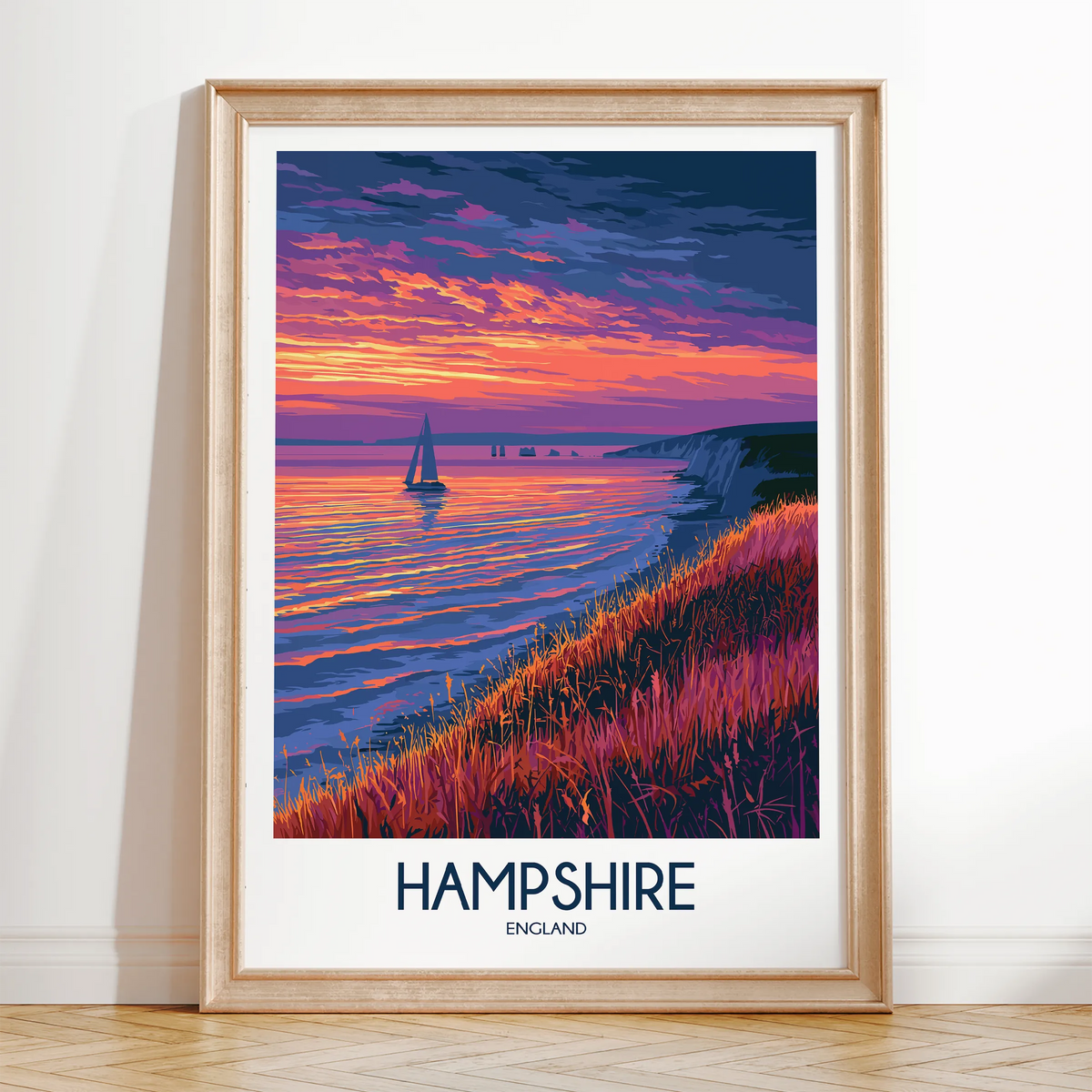 Hampshire Souvenir Poster Print