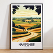 Hampshire Souvenir Poster Print