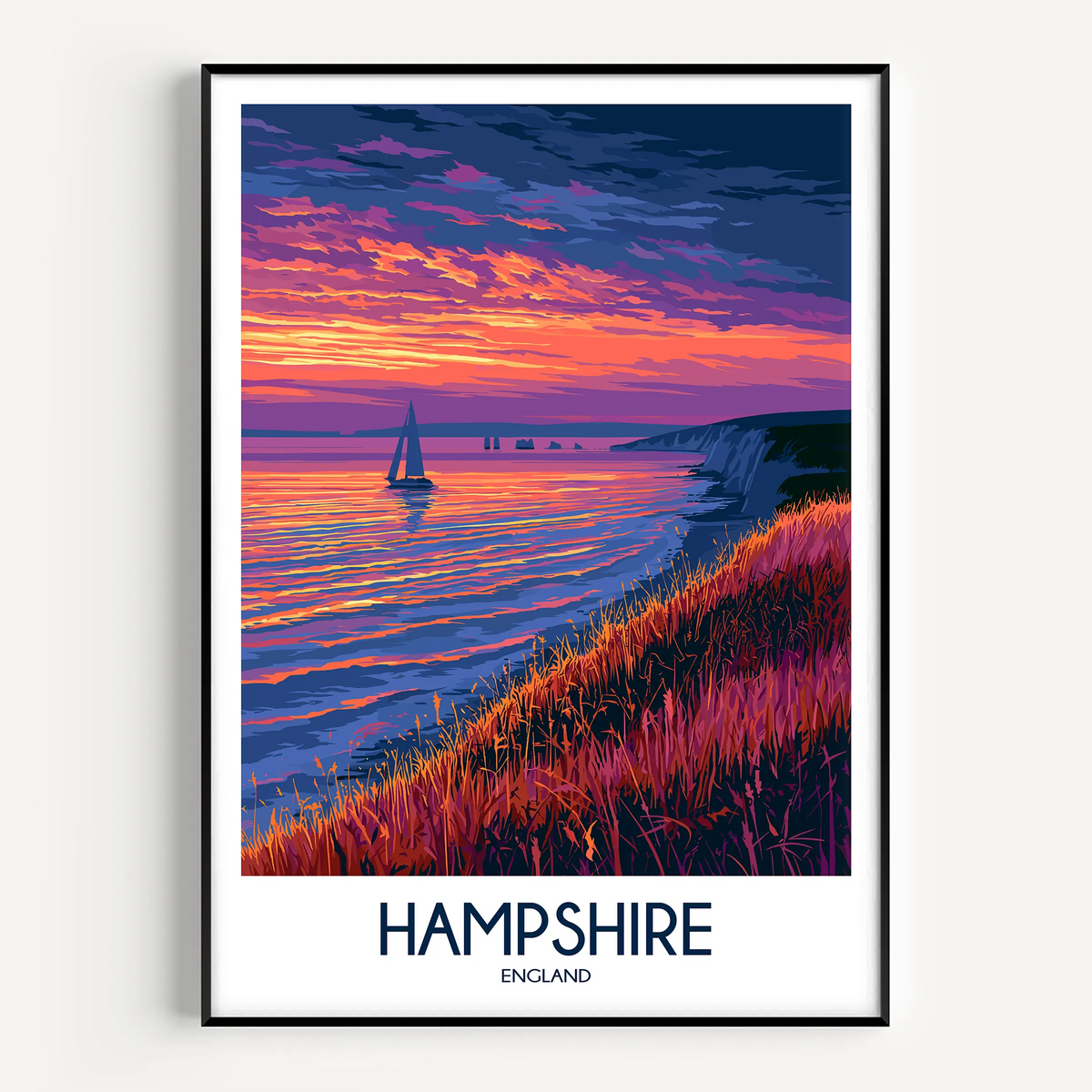 Hampshire Vintage Style Print