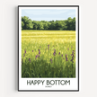 Happy Bottom Retro Travel Illustration