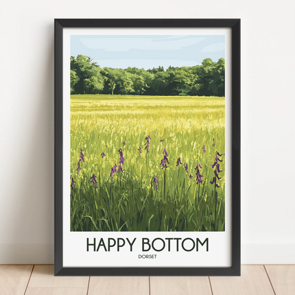 Happy Bottom Souvenir Poster Print