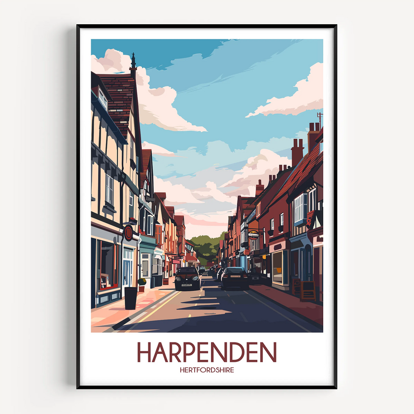 Harpenden Destination Art Gift