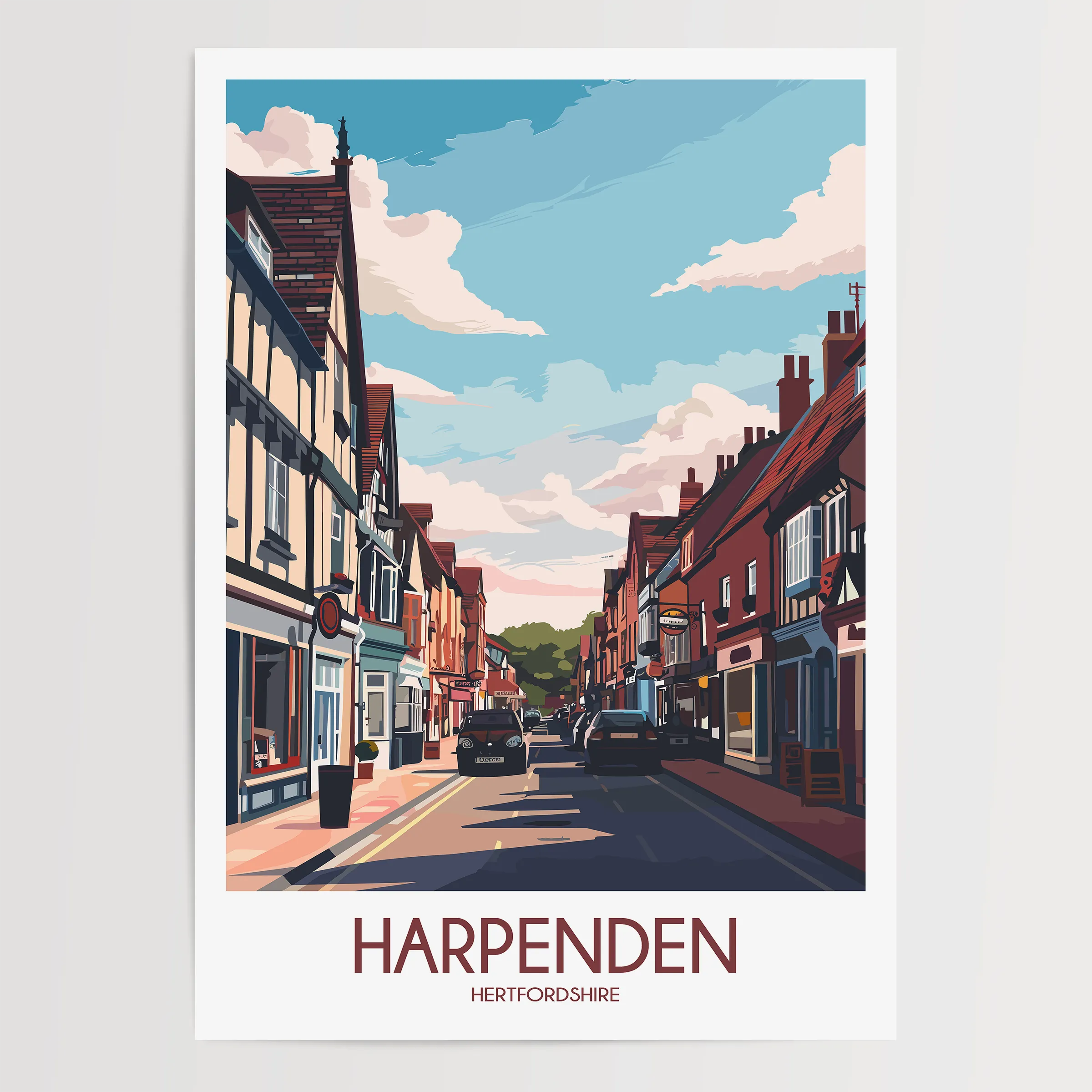 Harpenden Minimalist Wall Art