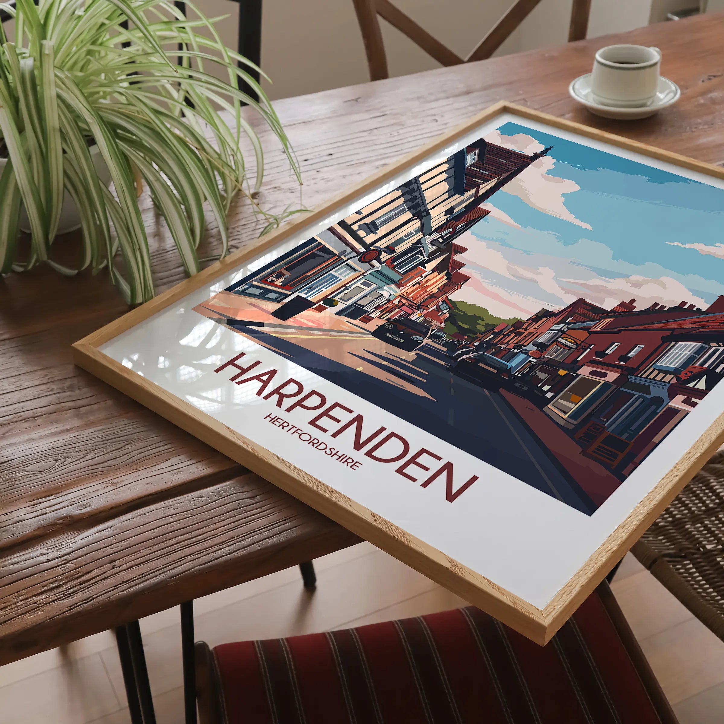 Harpenden Modern Travel Poster
