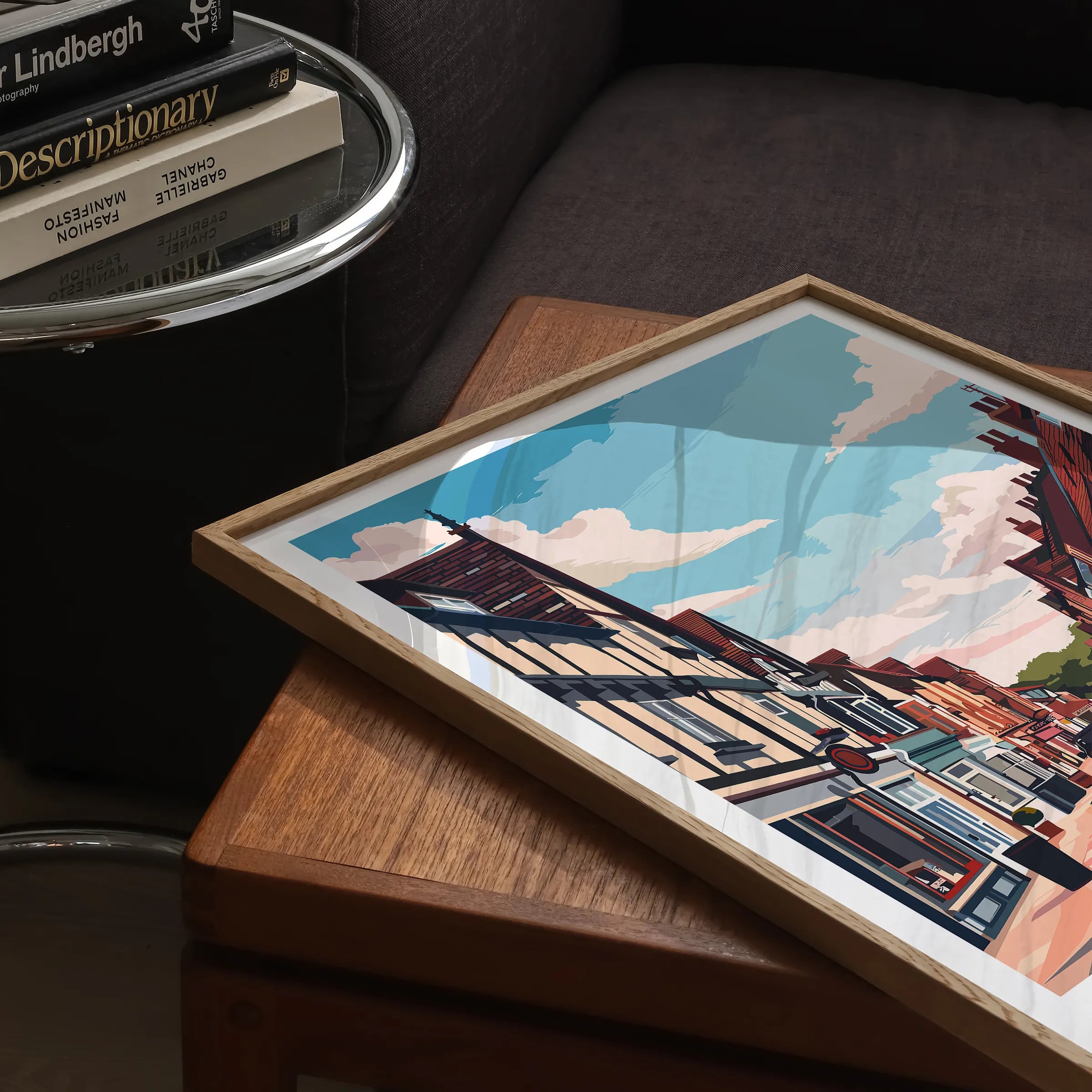 Harpenden Retro Travel Illustration