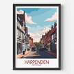 Harpenden Retro Travel Illustration