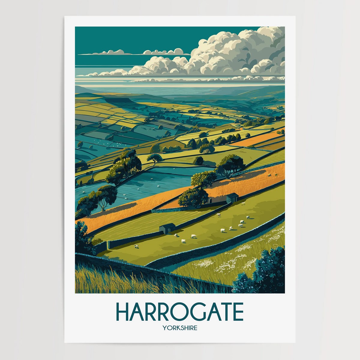 Harrogate Vintage Style Print