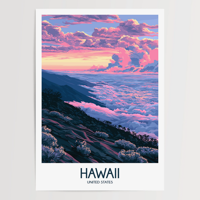 Hawaii Minimalist Wall Art