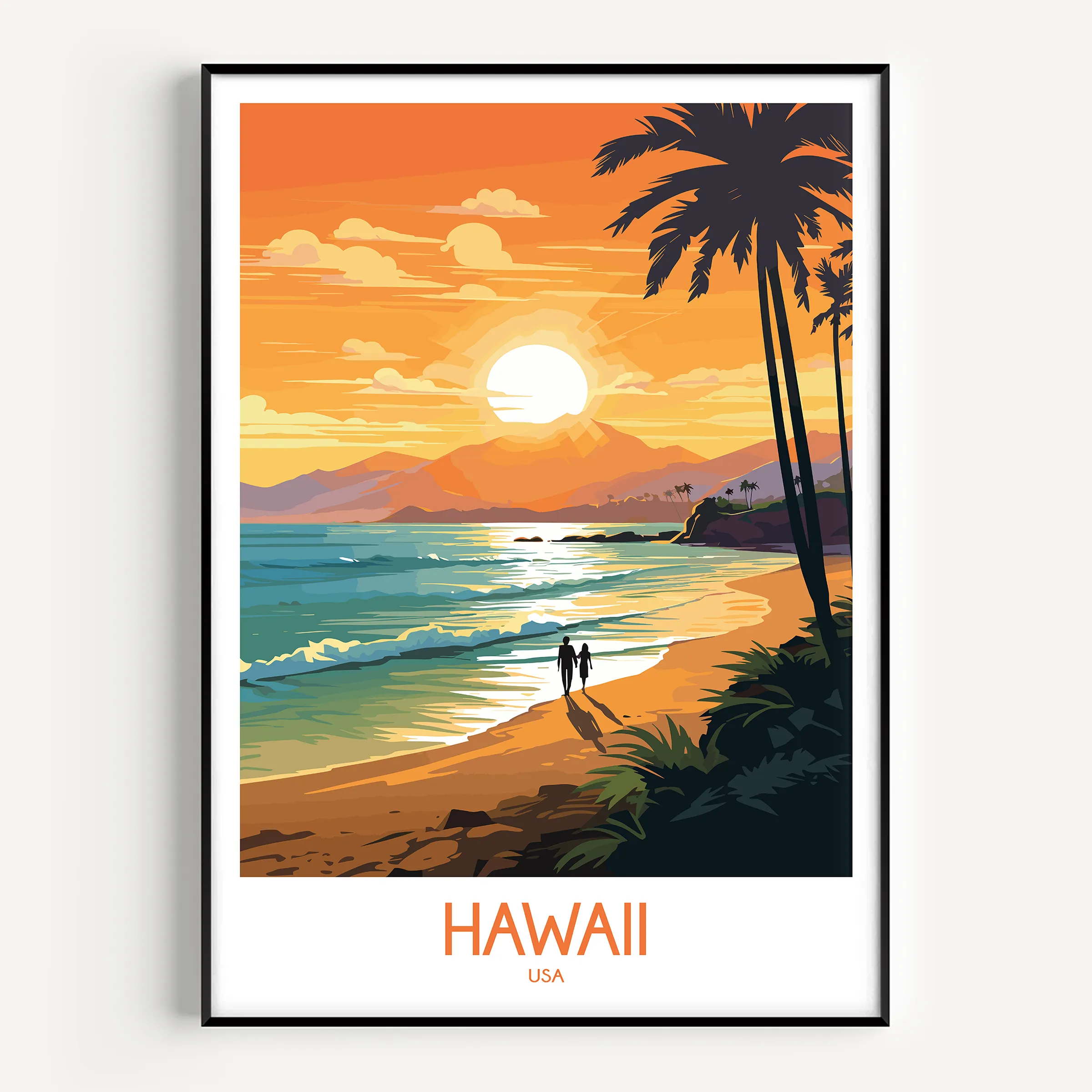 Hawaii Minimalist Wall Art