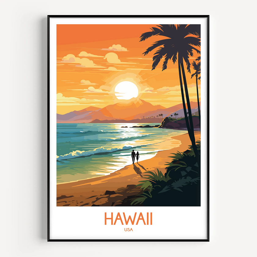Hawaii Minimalist Wall Art