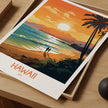 Hawaii Modern Travel Poster