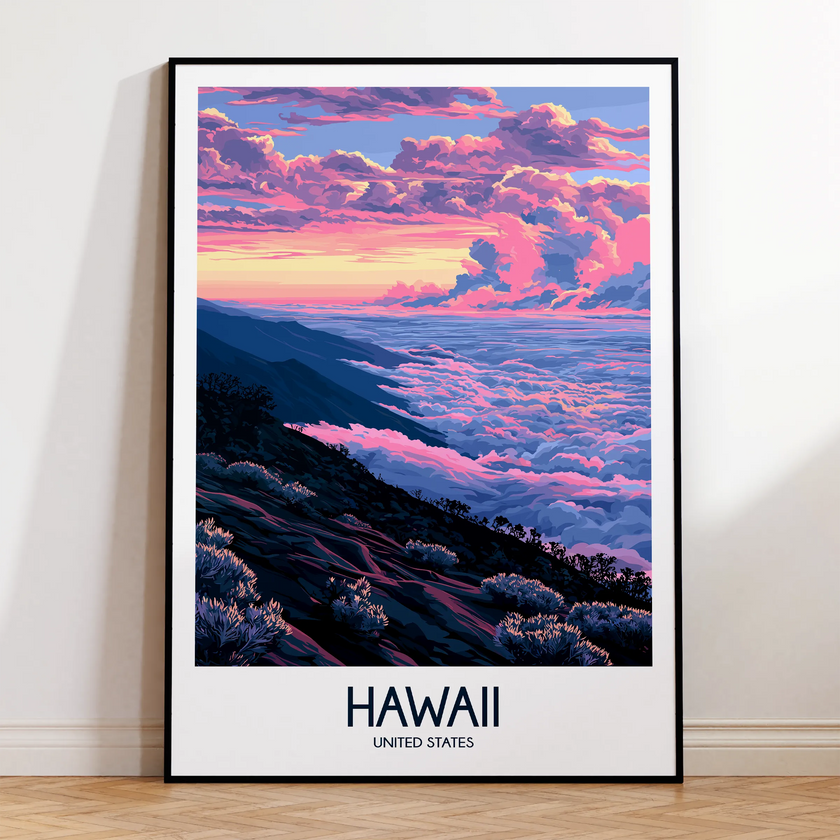 Hawaii Souvenir Poster Print