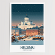 Helsinki Destination Art Gift