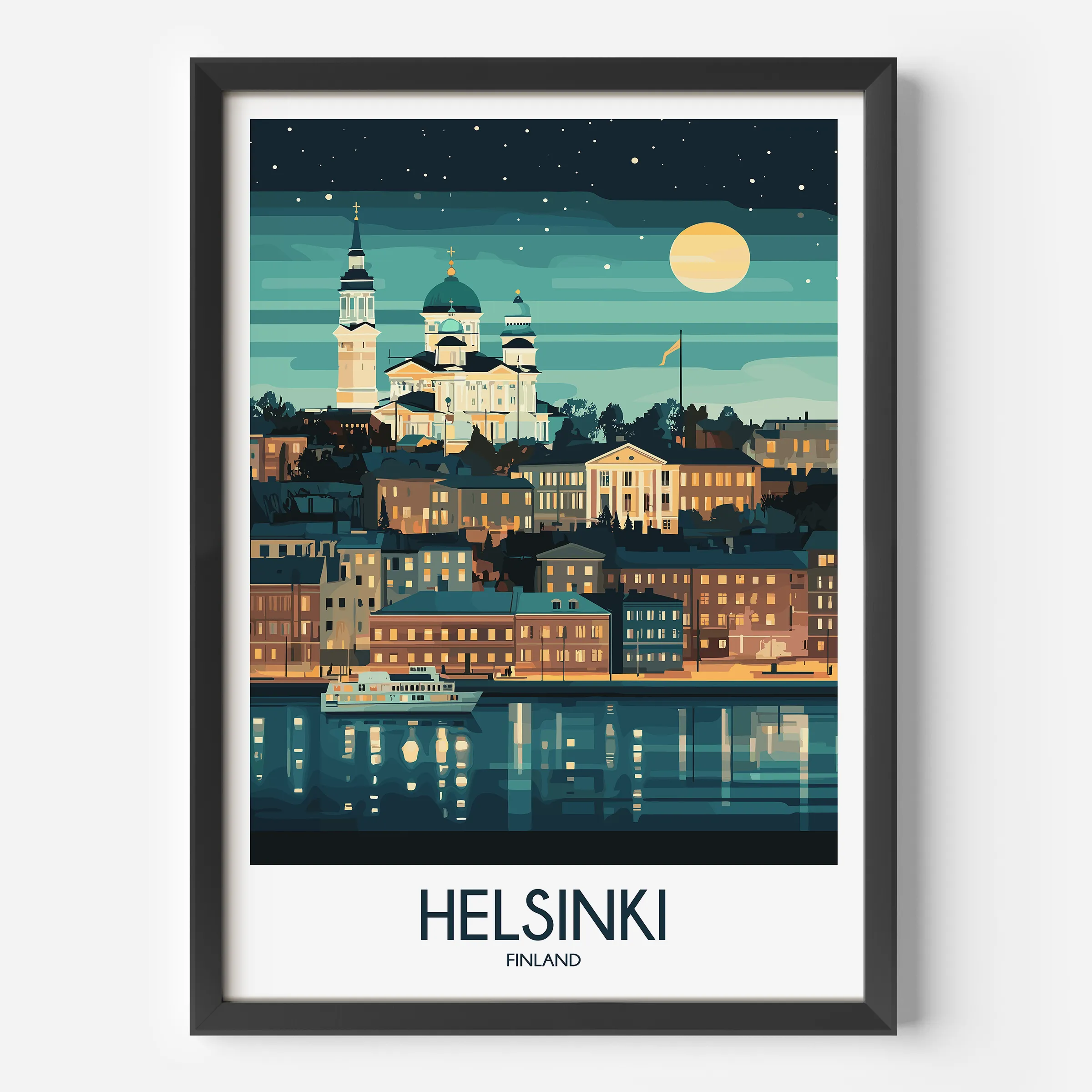 Helsinki Destination Art Gift