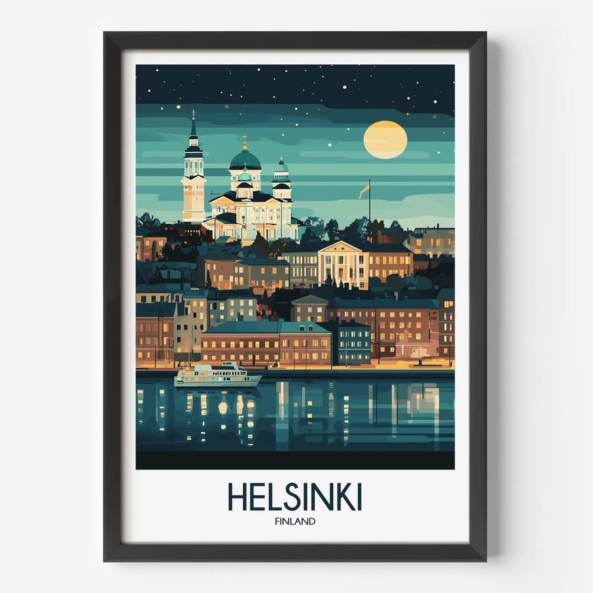 Helsinki Destination Art Gift