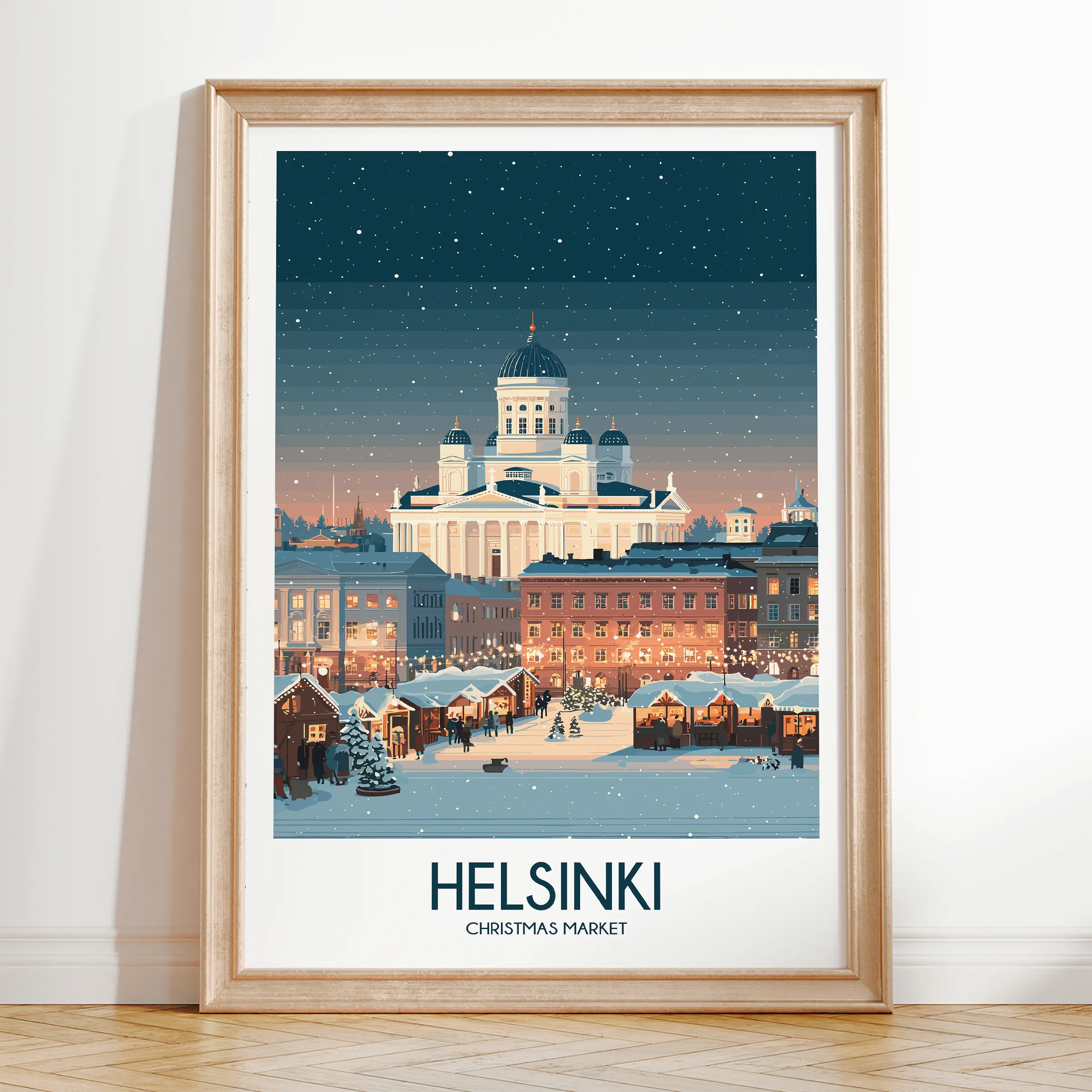 Helsinki Modern Travel Poster