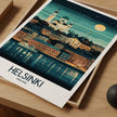Helsinki Retro Travel Illustration