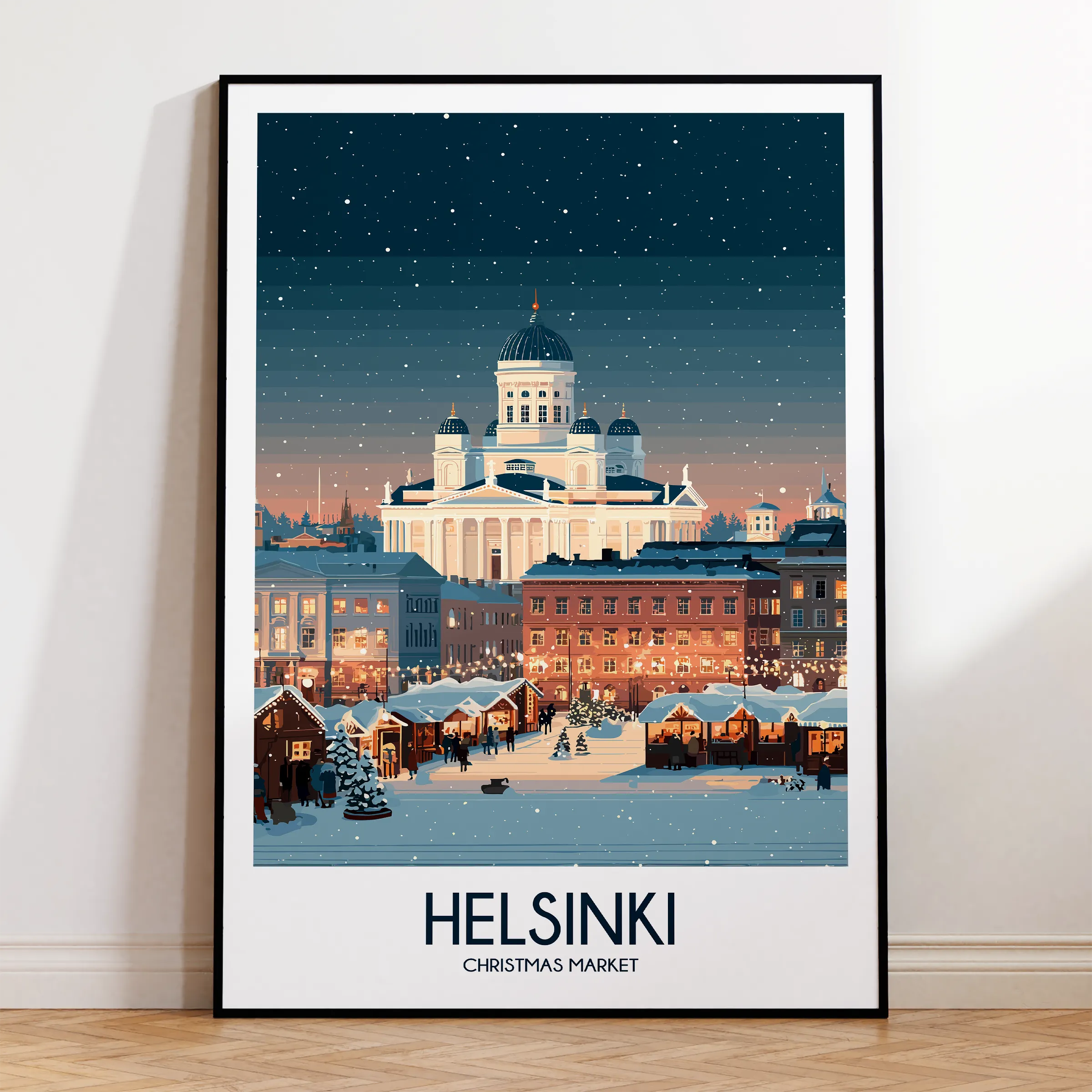 Helsinki Vintage Style Print