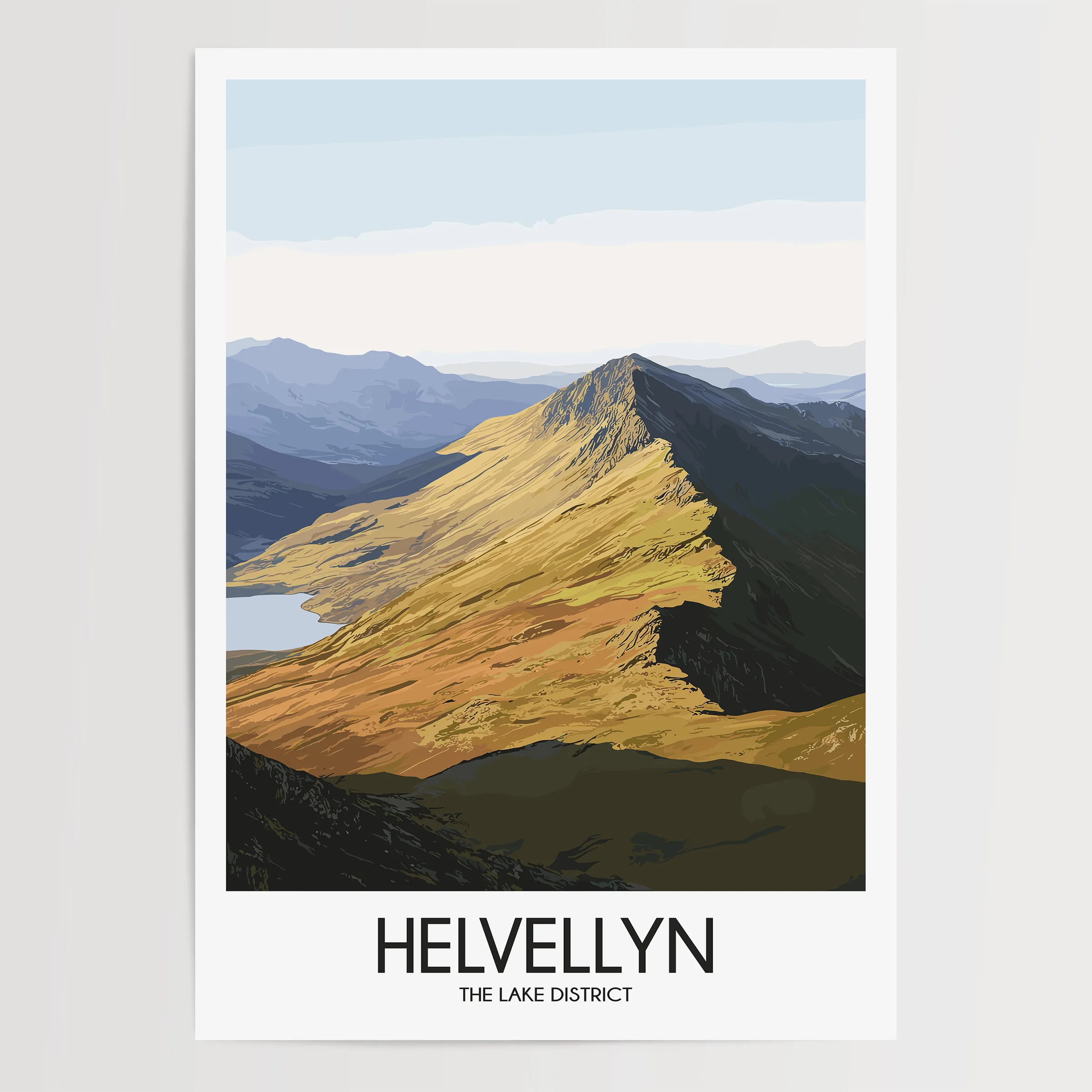 Helvellyn Destination Art Gift