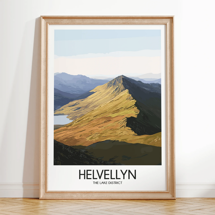 Helvellyn Modern Travel Poster