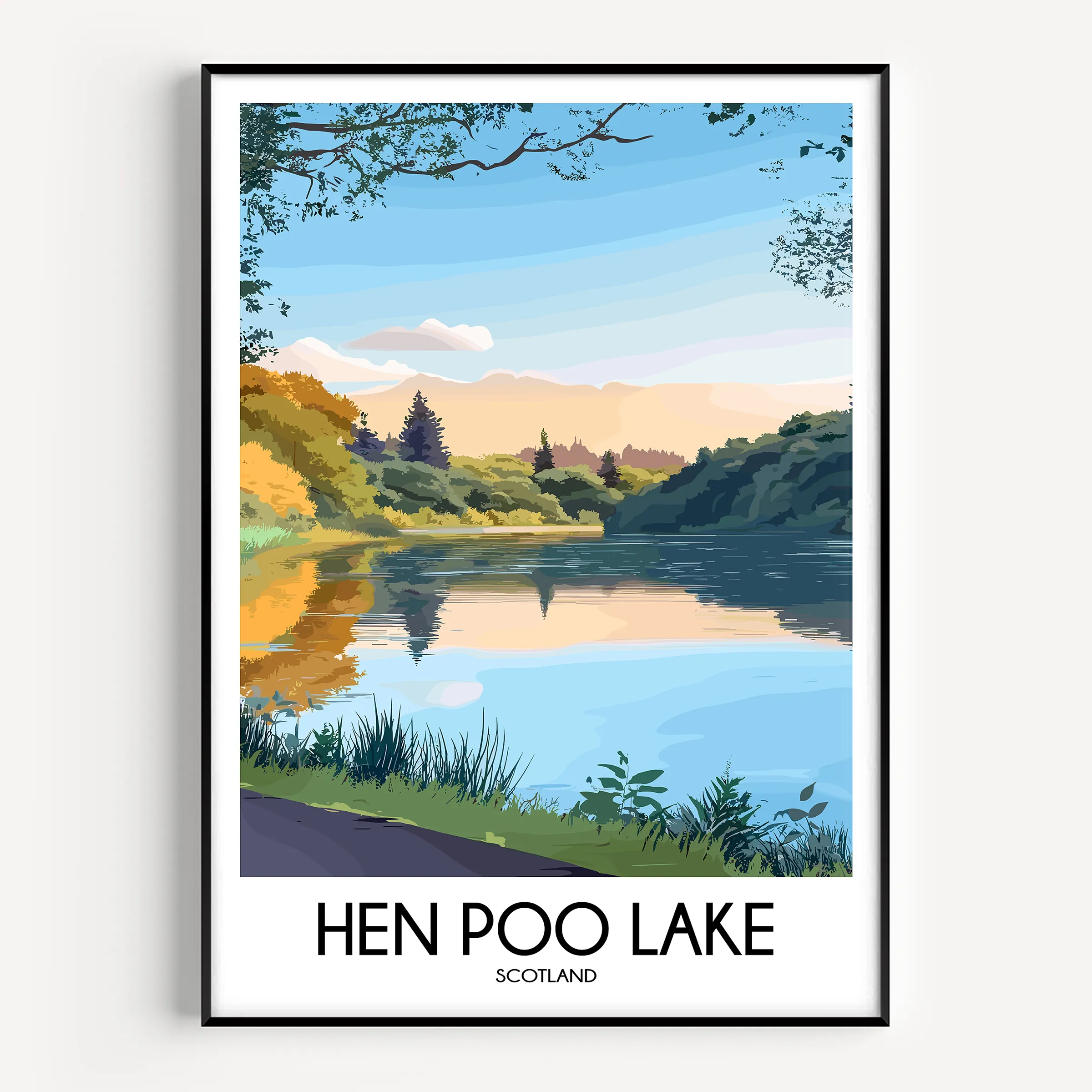Hen Poo Lake Gallery Quality Print