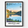 Hen Poo Lake Vintage Style Print