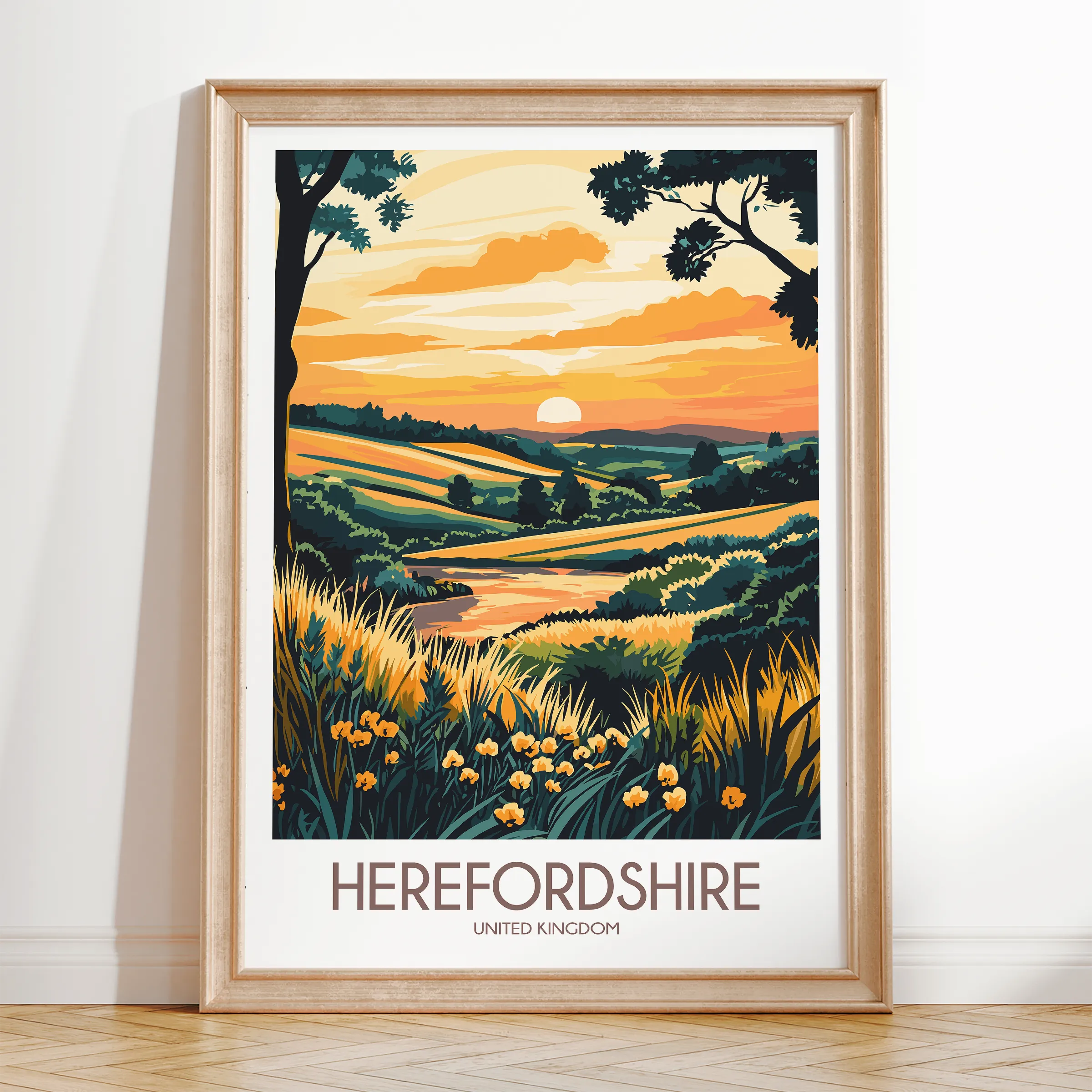 Herefordshire Destination Art Gift
